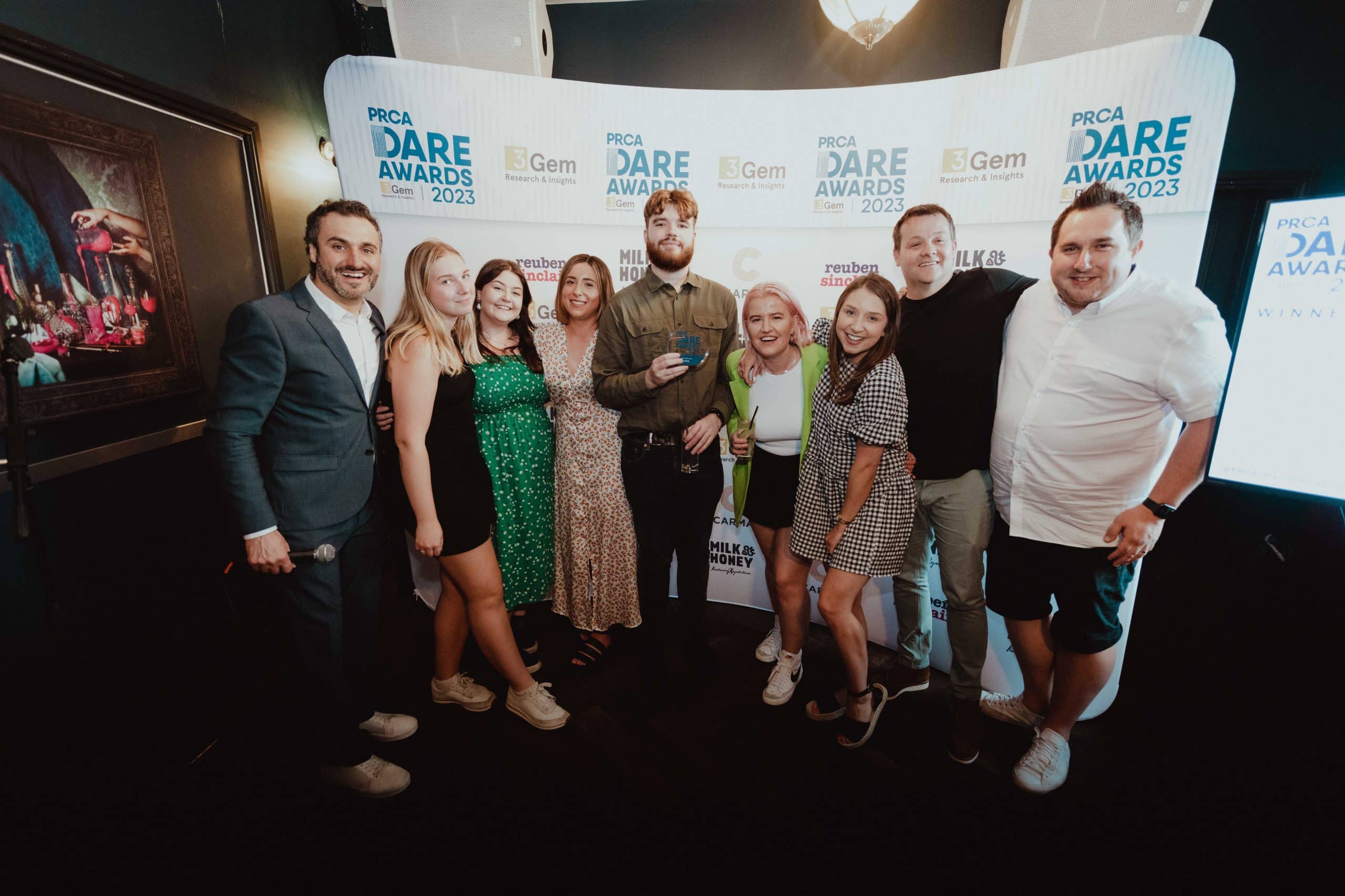Prohibition PR wins a hat trick of awards at the PRCA DARE Awards