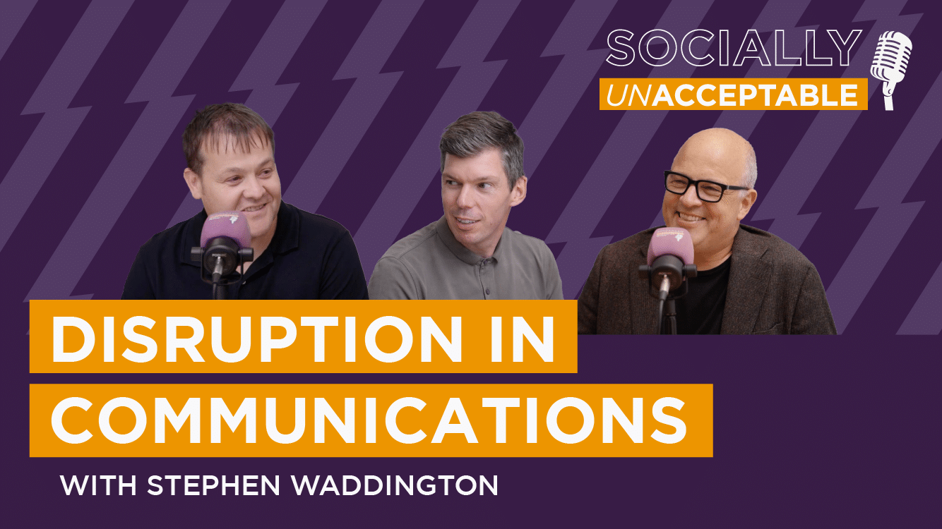 Socially Unacceptable – Disruption in Communications and Exploring AIs Impact with CIPR Past President, Stephen Waddington